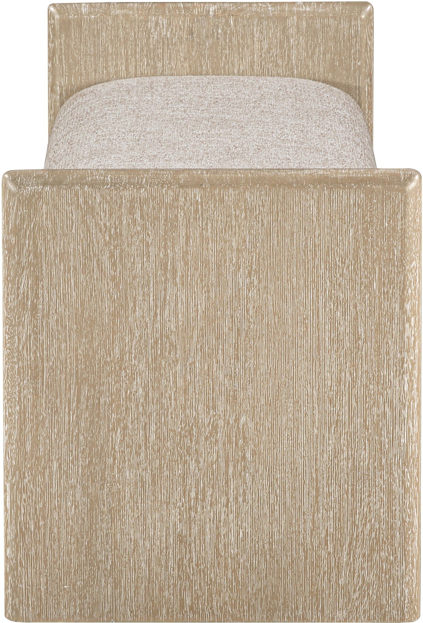 Hickory - Fabric Upholstered Bench - Natural Frame