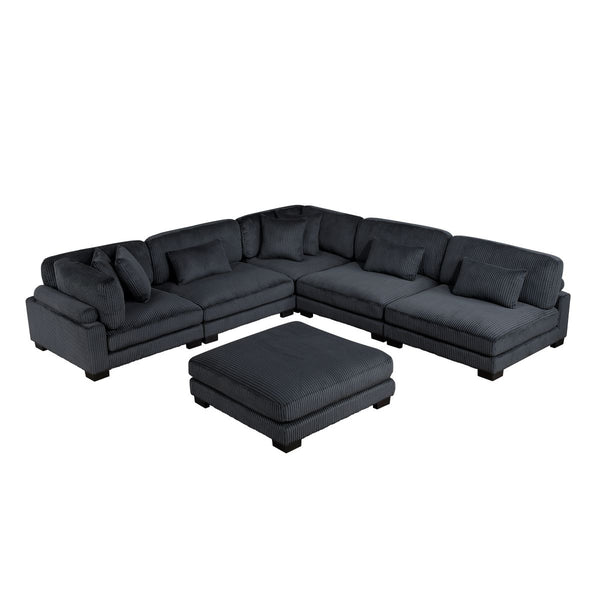 Traverse 6-Piece Modular Sectional with Ottoman