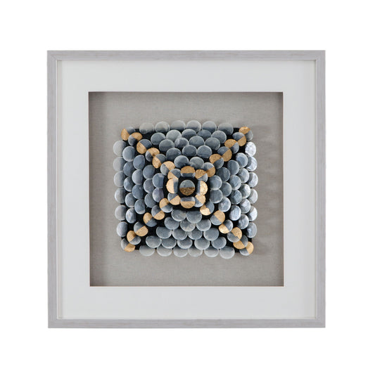 Roselle Canvas Art - Pearl Silver