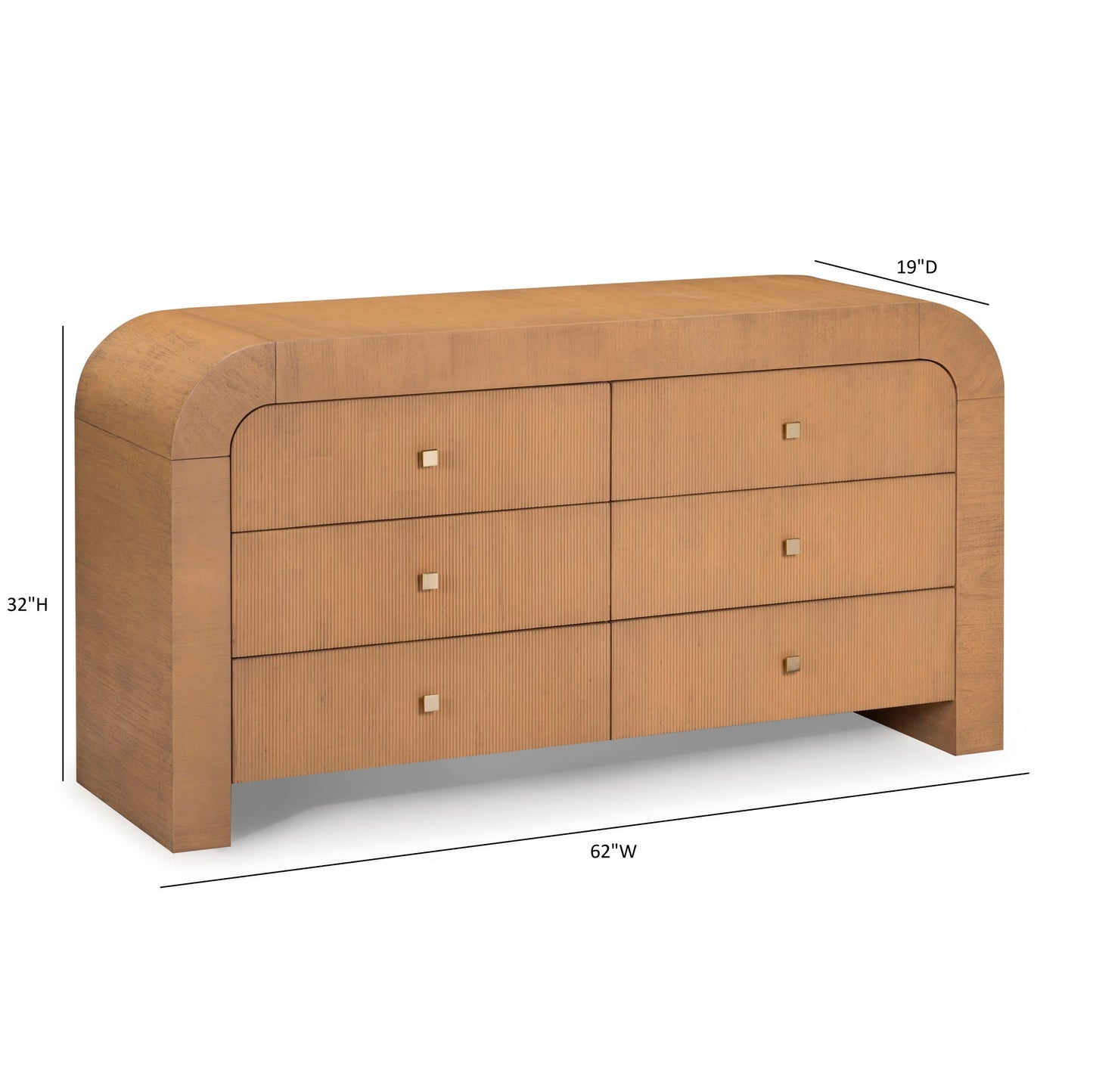 Hump - 6 Drawer Dresser
