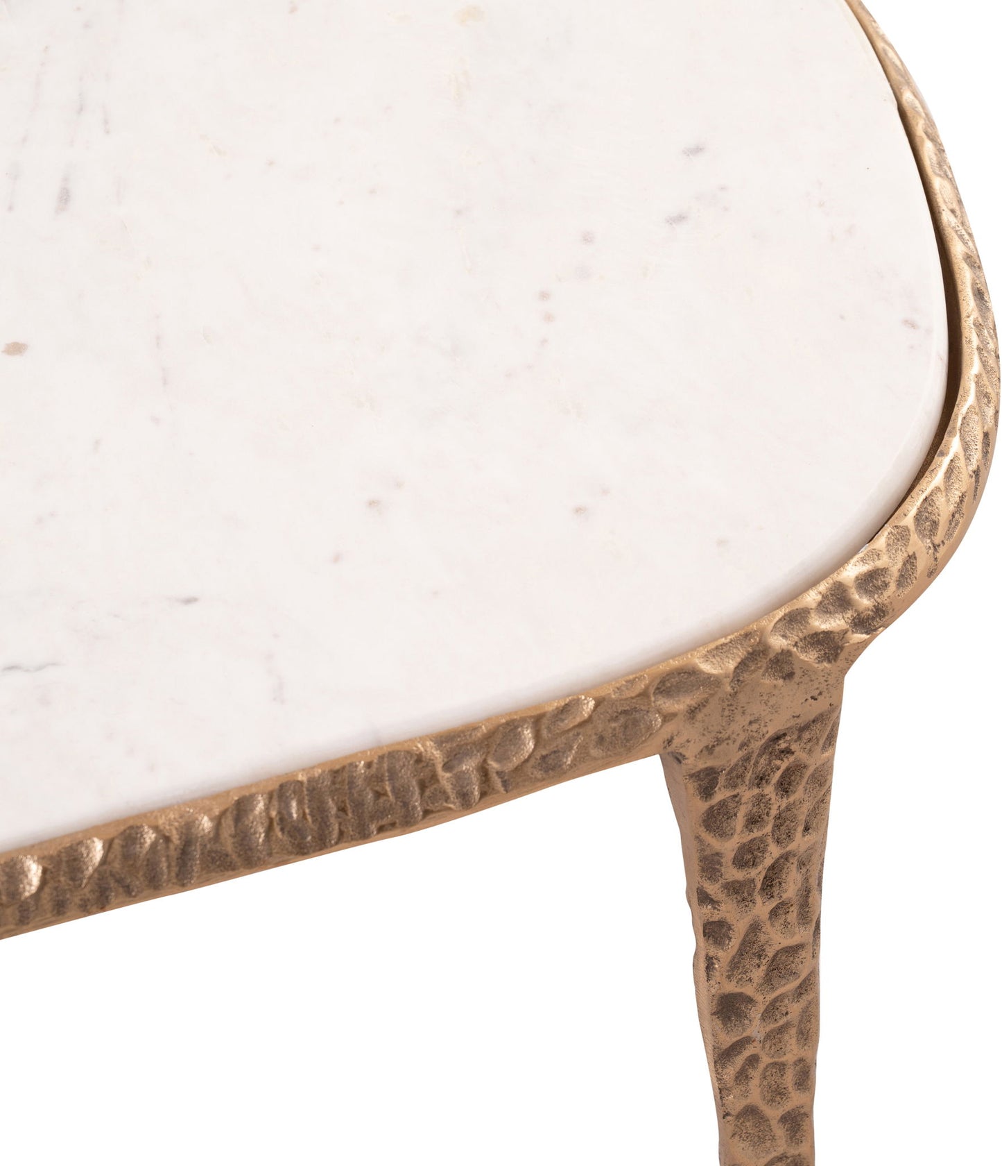 Gild - Aluminum Base And Genuine Marble Top Table