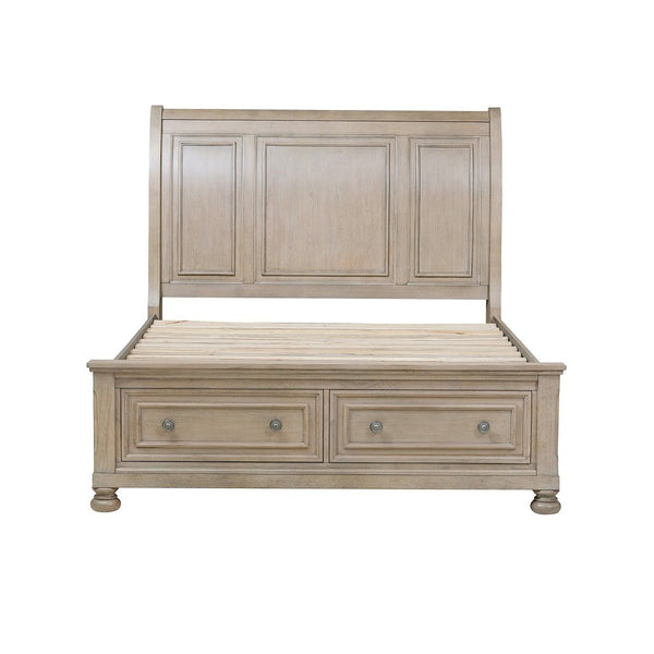 Bethel California King Platform Bed with Footboard Storage