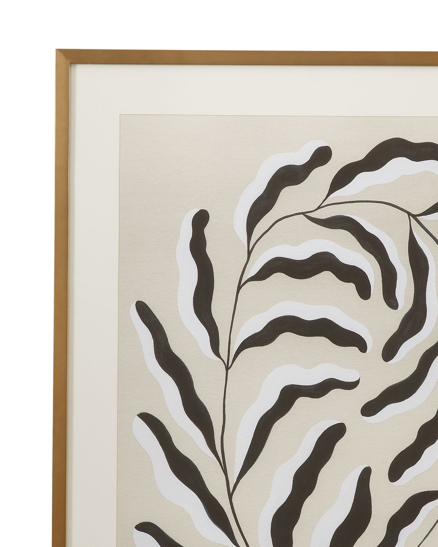 Emerging Weeds I Framed Print - Gray
