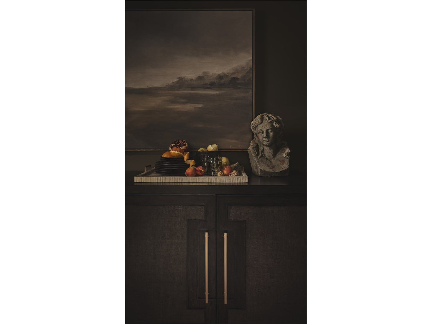 Fenwick - Embossed Credenza - Dark Brown