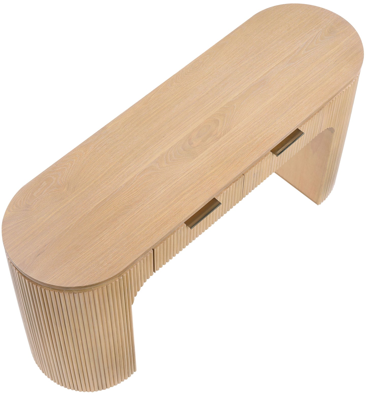 Astrid - Solid Wood And Oak Veneer Desk