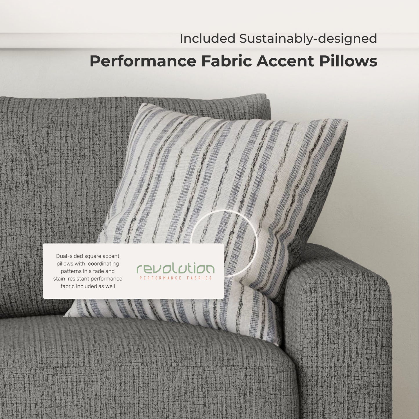 Theodore - Fabric Stationary Loveseat