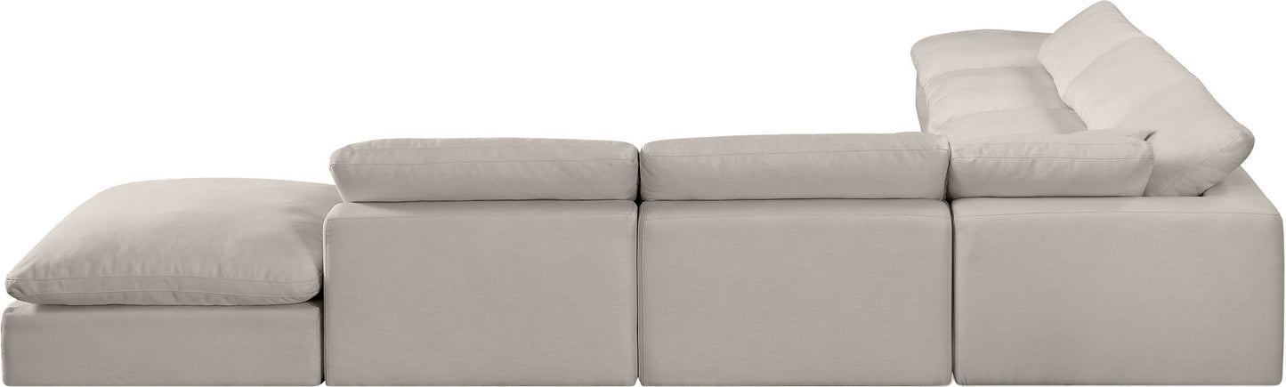Comfy - 7 Piece Linen Modular Corner Sectional