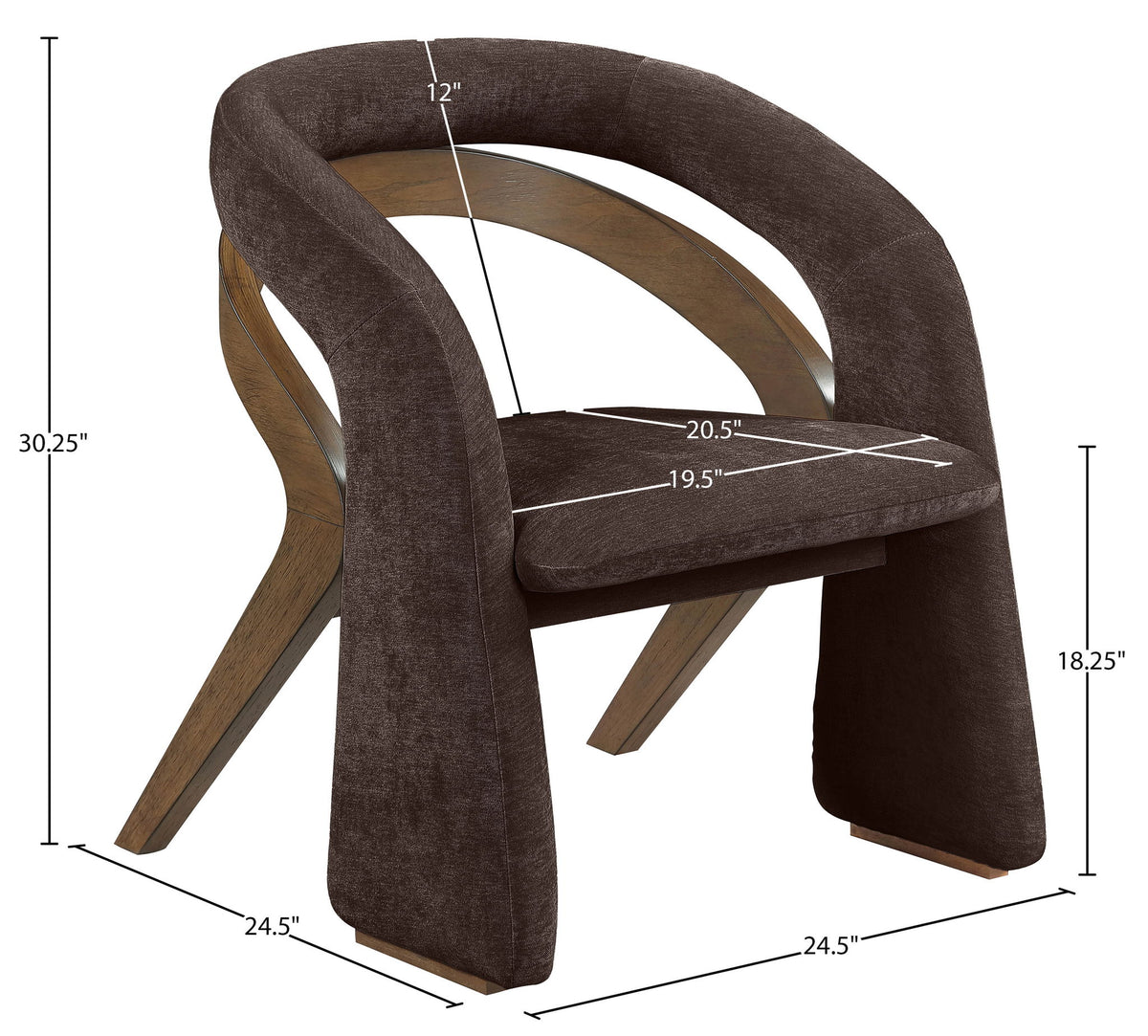 Riven - Fabric Upholstered Dining Chair