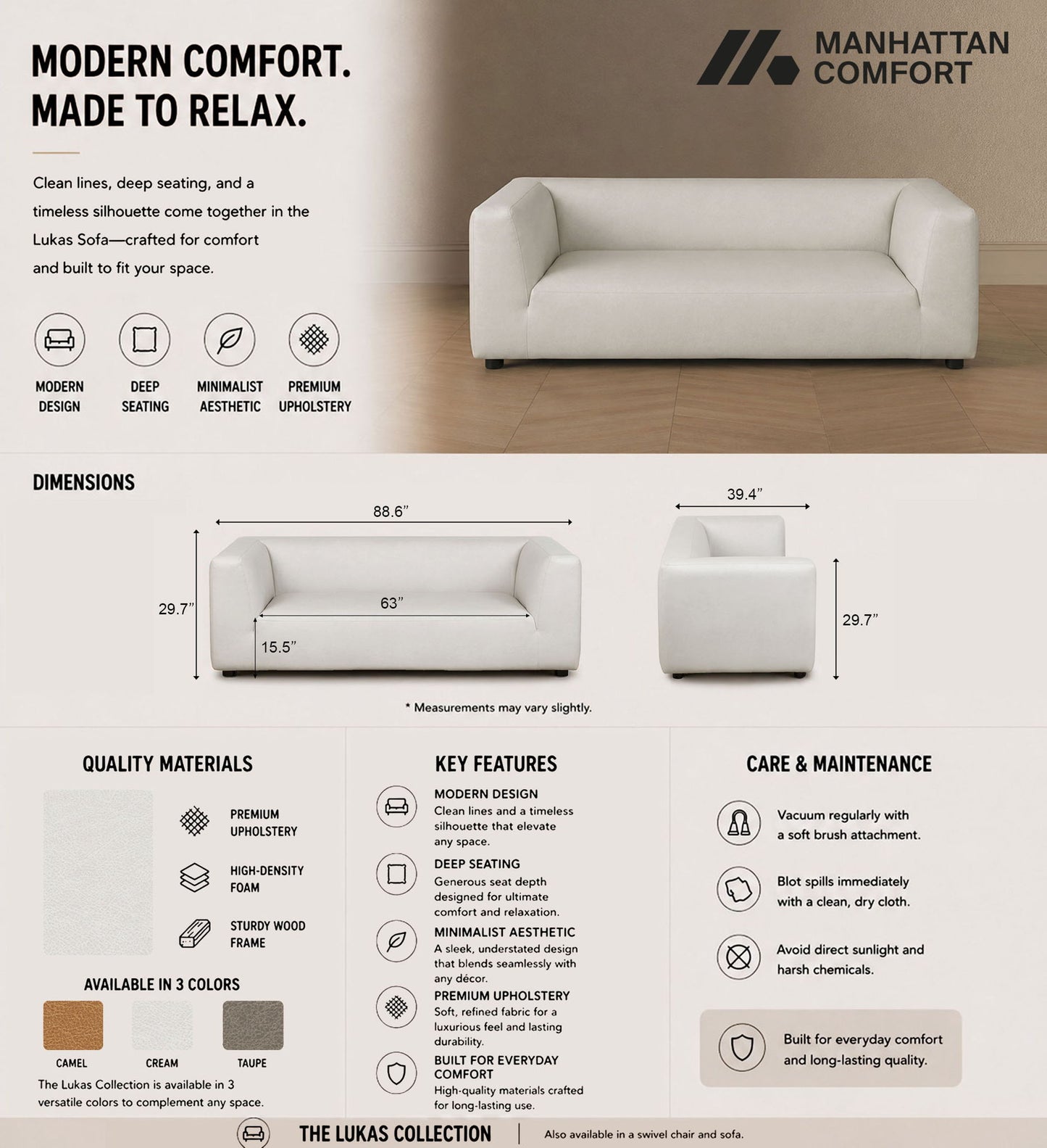 Manhattan Lukas - Sofa