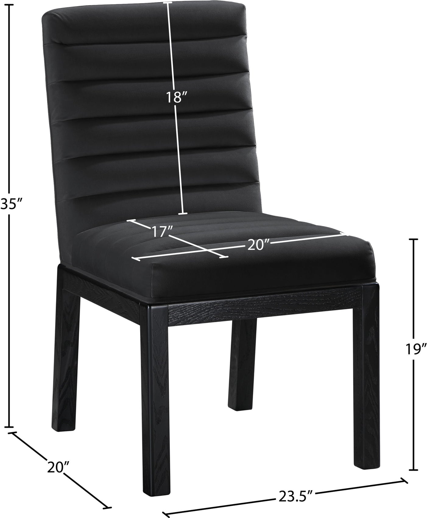 Evelyn - Dining Chair With Black Legs