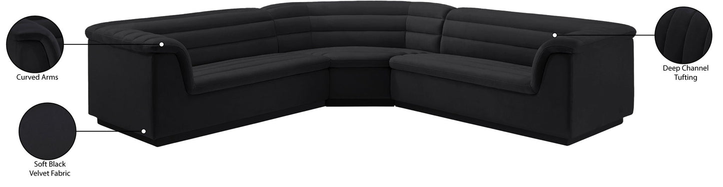 Cascade - Velvet Modular Sectional