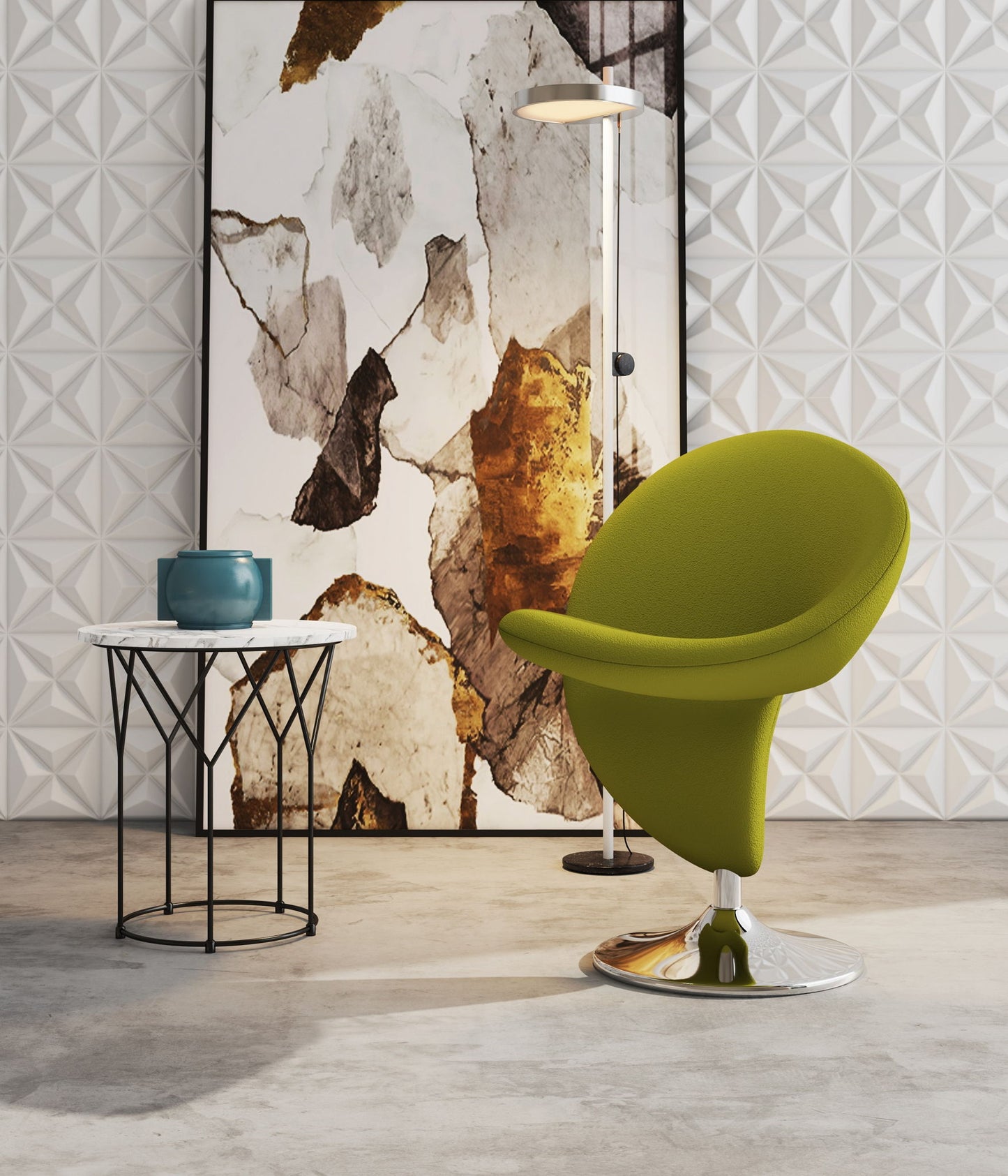Manhattan Curl - Swivel Lounge Chair