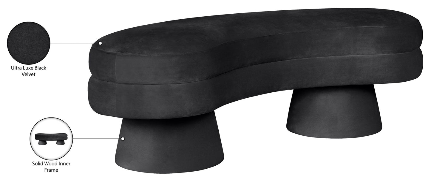 Zenna - Velvet Bench