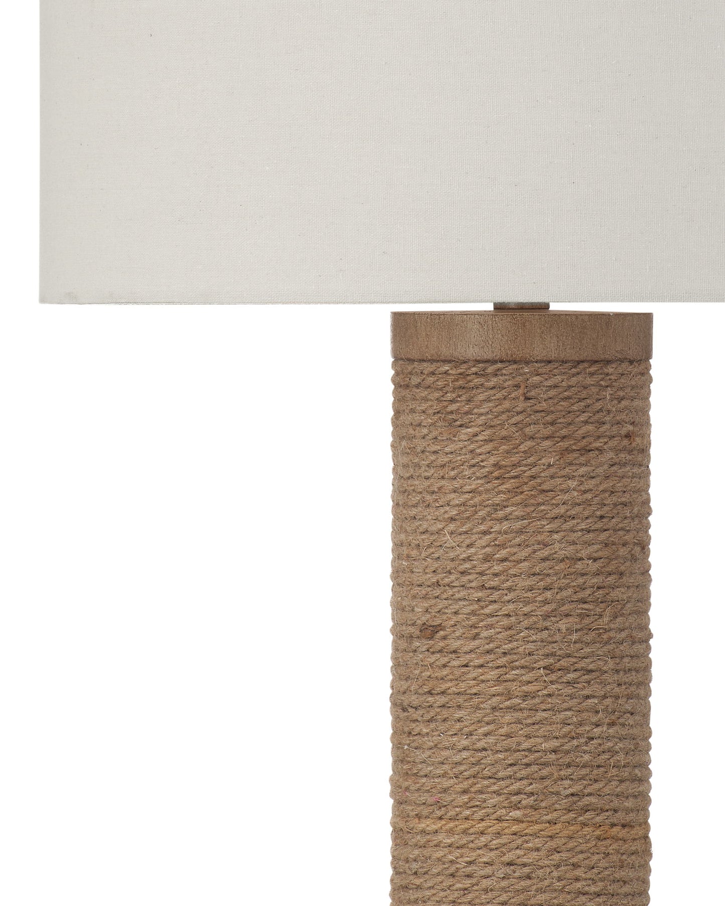Adams - Table Lamp - Natural Rope / White