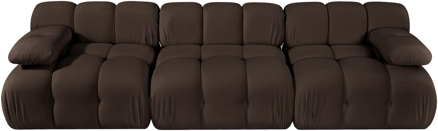 Orin - Velvet 3 Piece Modular Sofa
