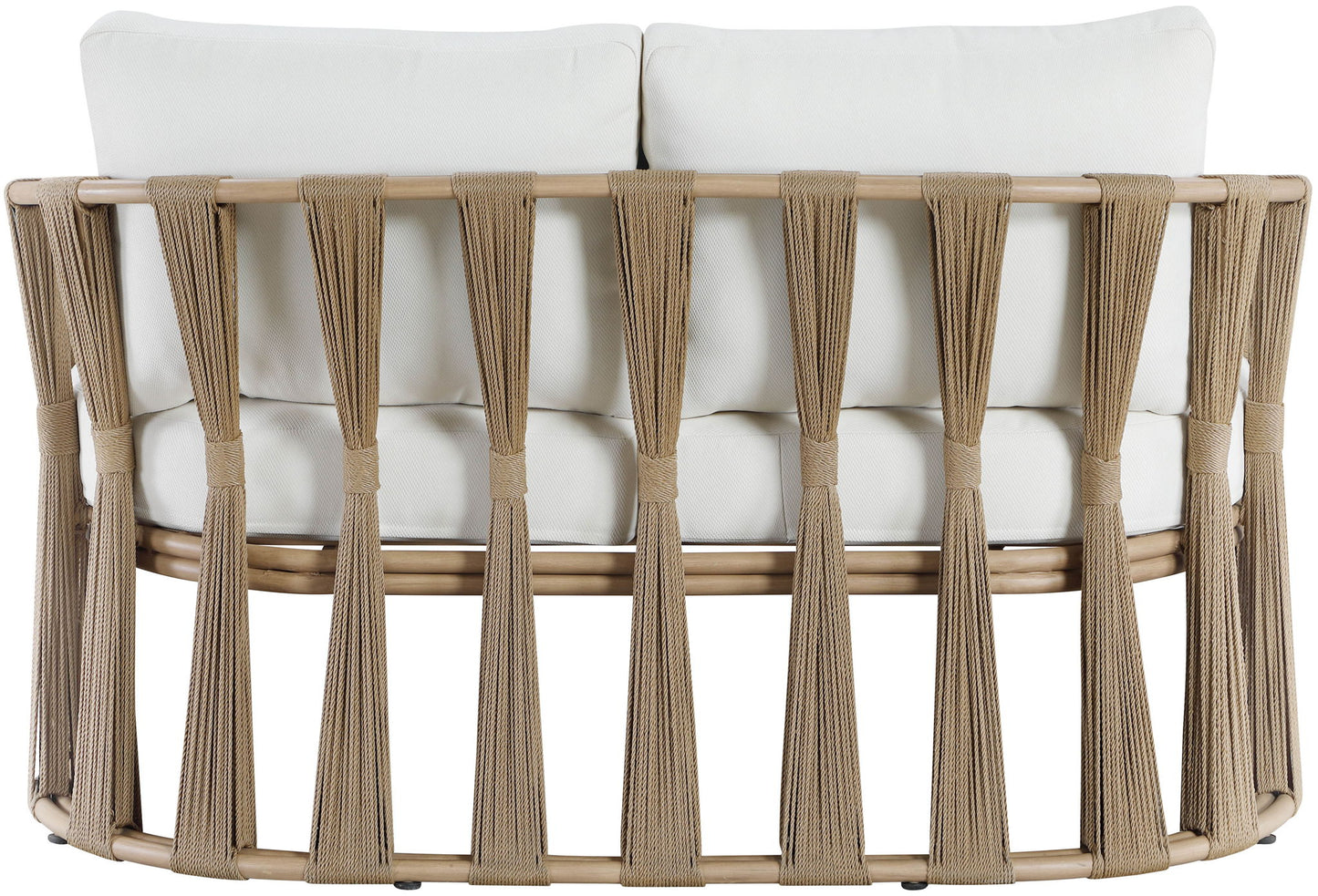 San Pietro - Resilient Waterproof Fabric 60.5" Upholstered Outdoor Patio Loveseat