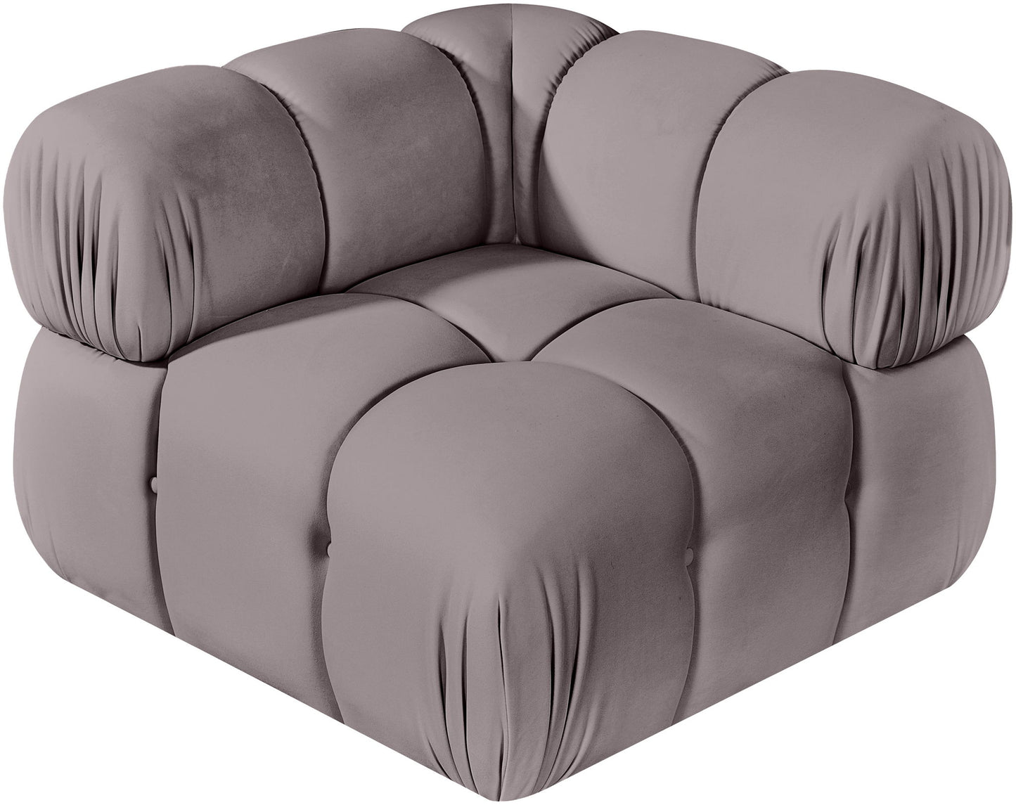 Orin - Velvet Performance Fabric Upholstered Modular Corner Chair