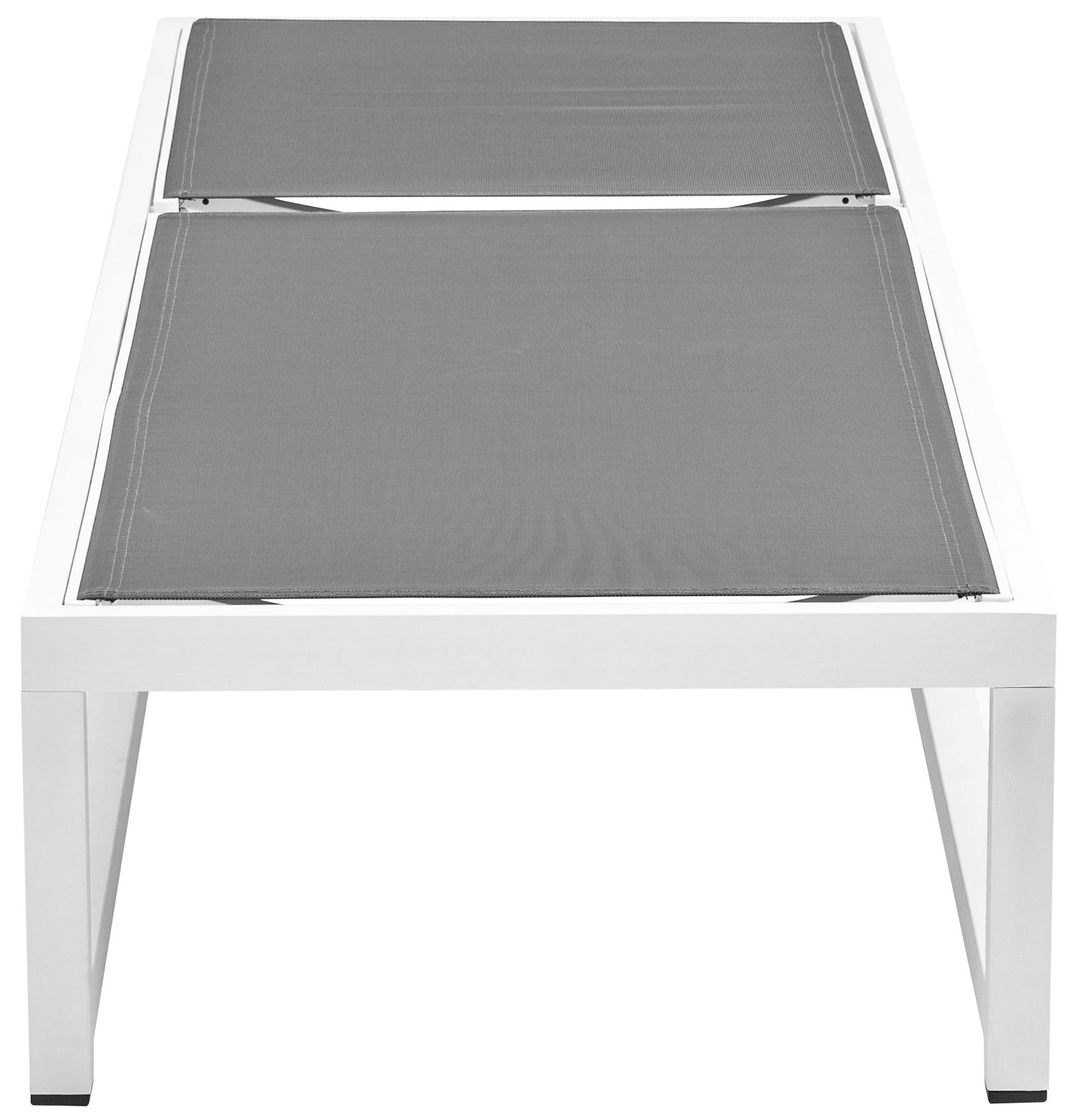 Maldives - Water Resistant Outdoor Patio Adjustable Sun Chaise Lounge Chair With White Base