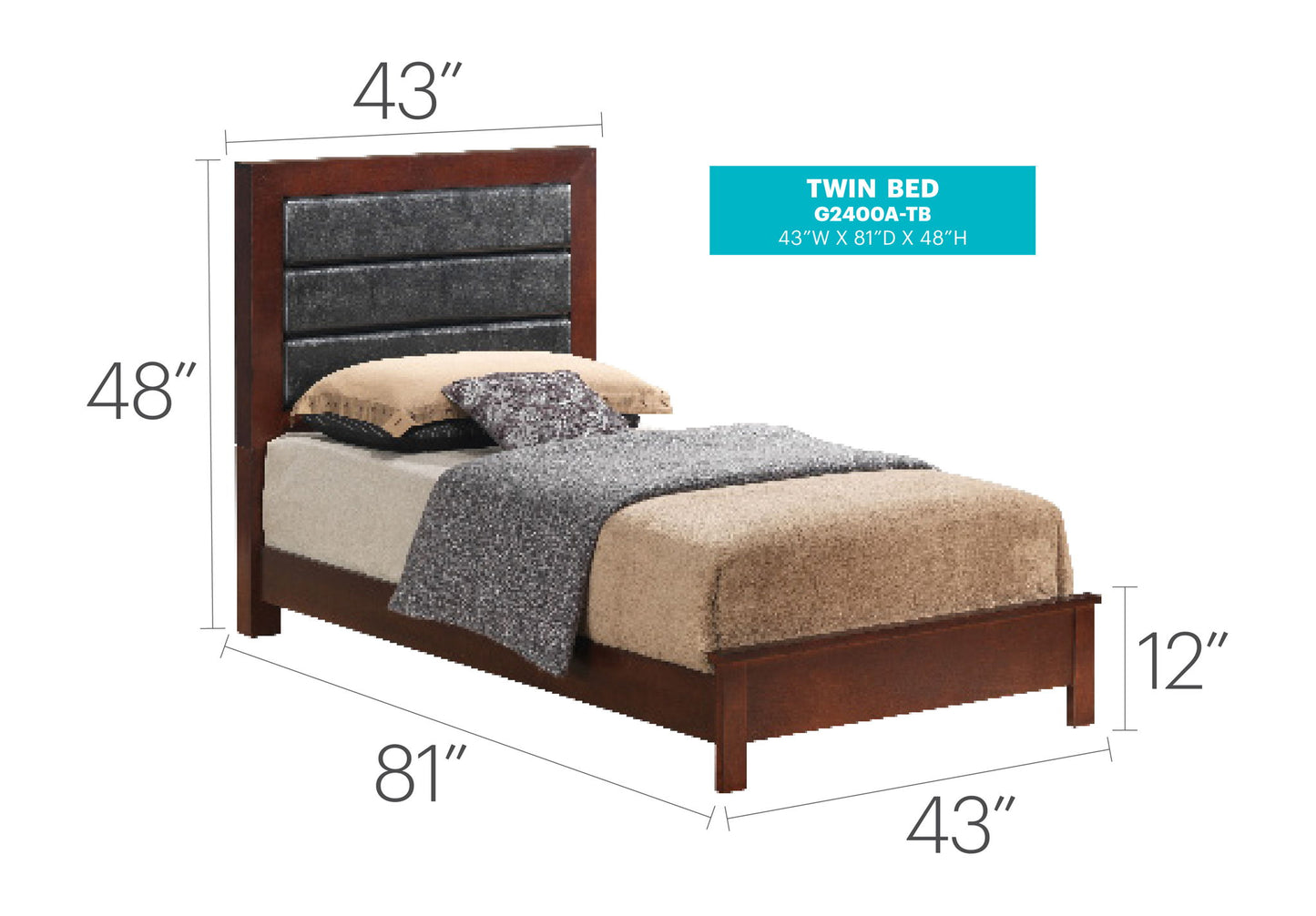 Glory Furniture - Burlington - Upholstered Bed