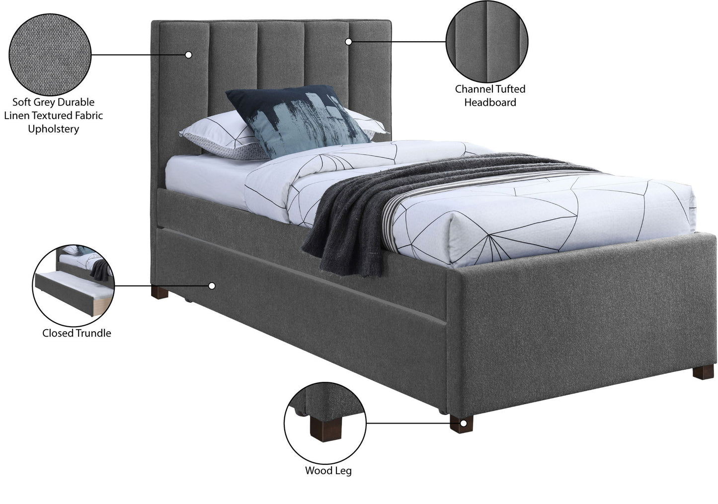 Harper - Twin Trundle Bed