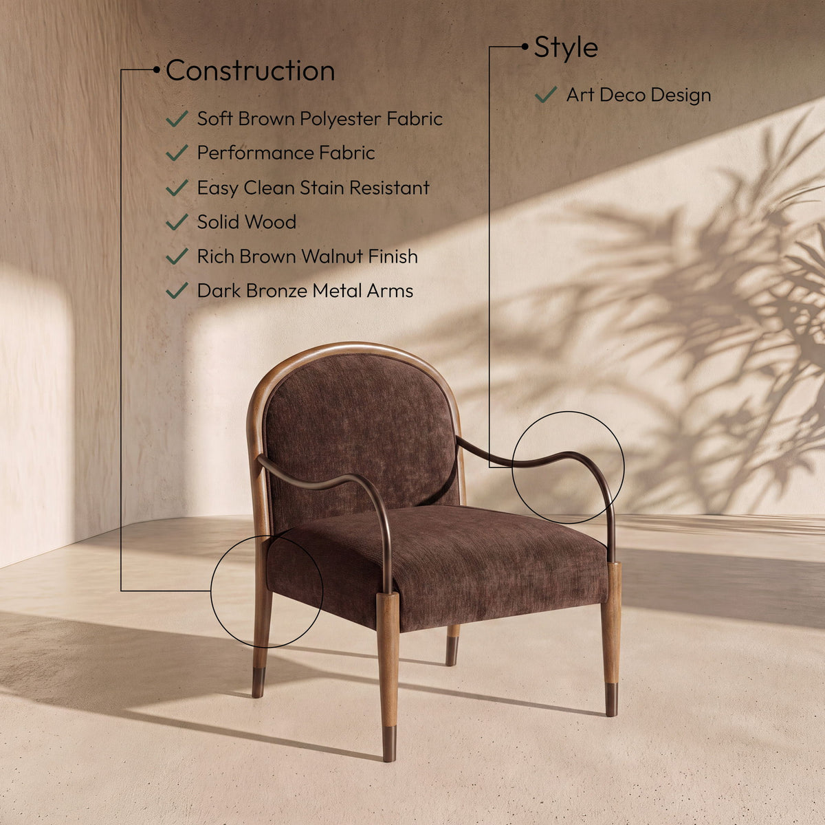 Cambria - Fabric Upholstered Accent Chair