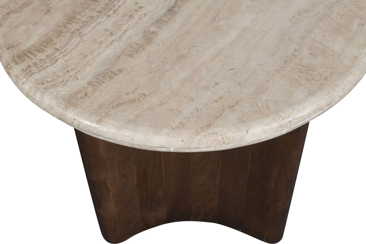Pietra - Travertine And Mango Wood Table