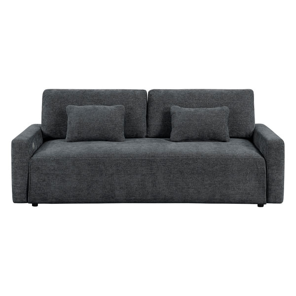 Cumulus Convertible Queen Sleeper Sofa with Charging Ports