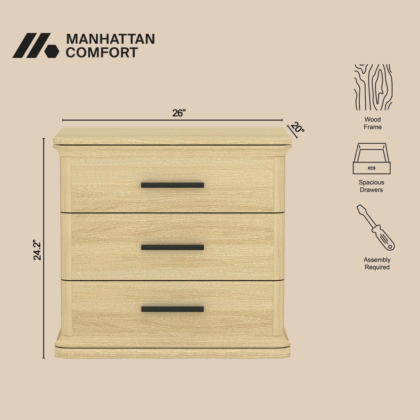 Manhattan Clifford - Nightstand