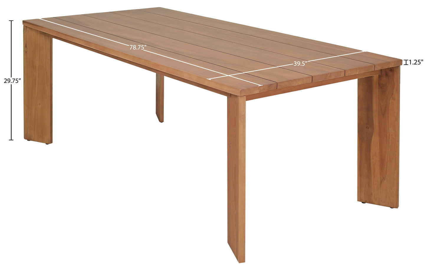 Mirella - Teak Wood Outdoor Patio Dining Table