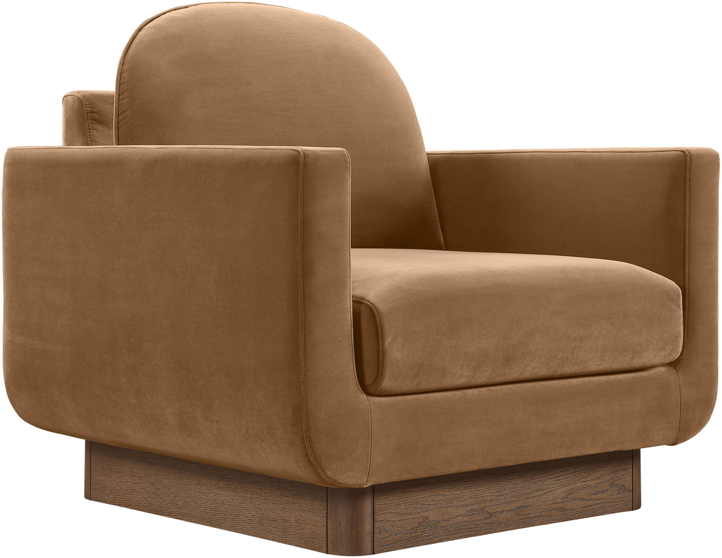 Diviento - Velvet Performance Fabric Upholstered Accent Chair
