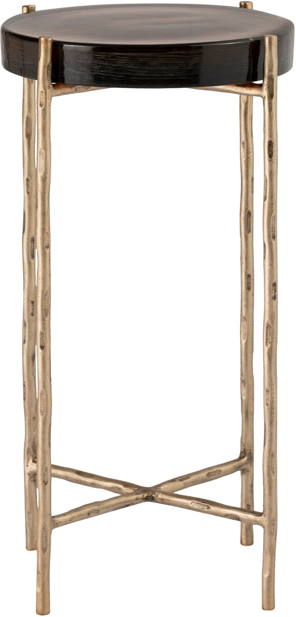 Vetra - Iron Base Bunching End Table - Brass