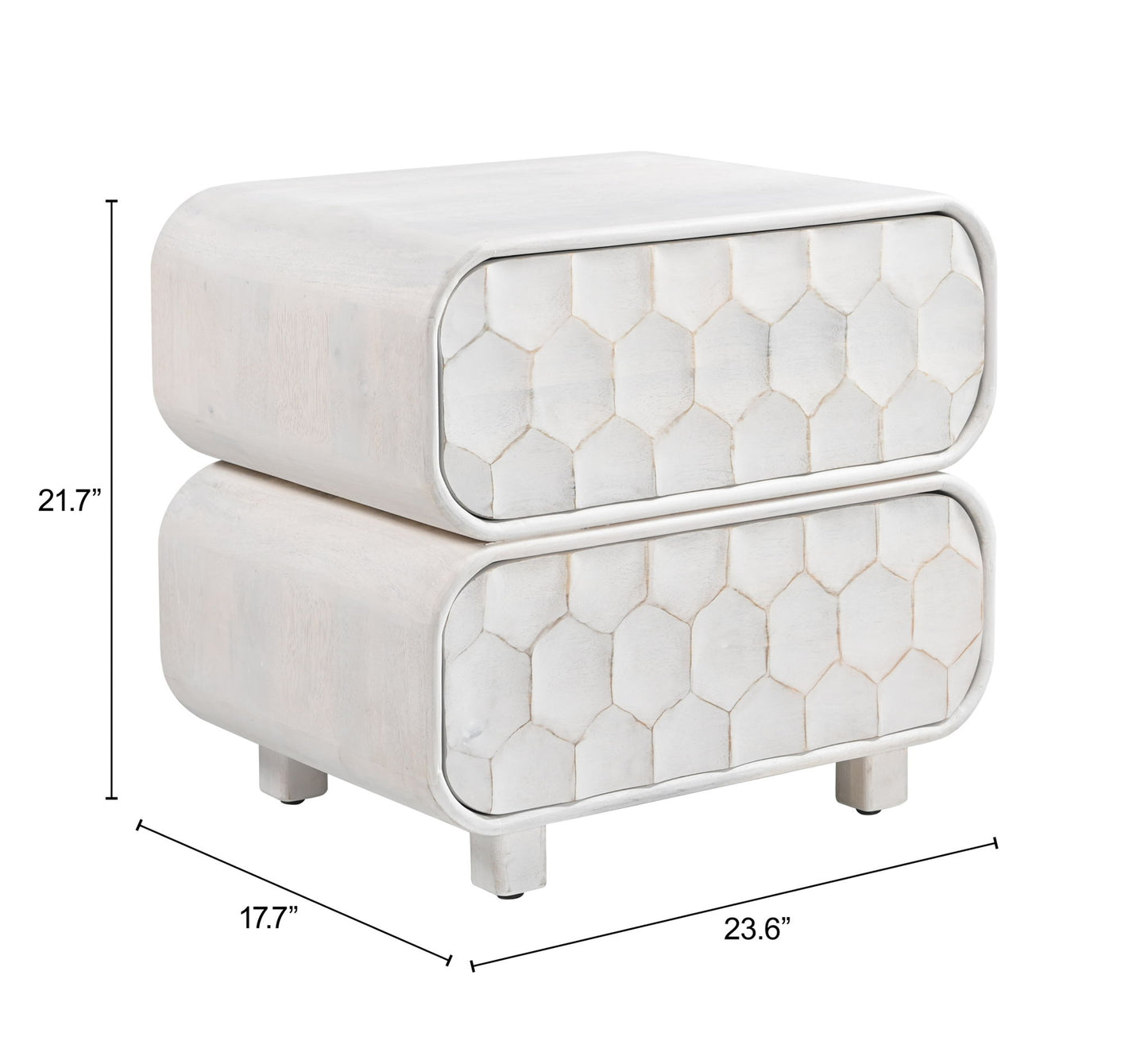 Miro - Nightstand - White