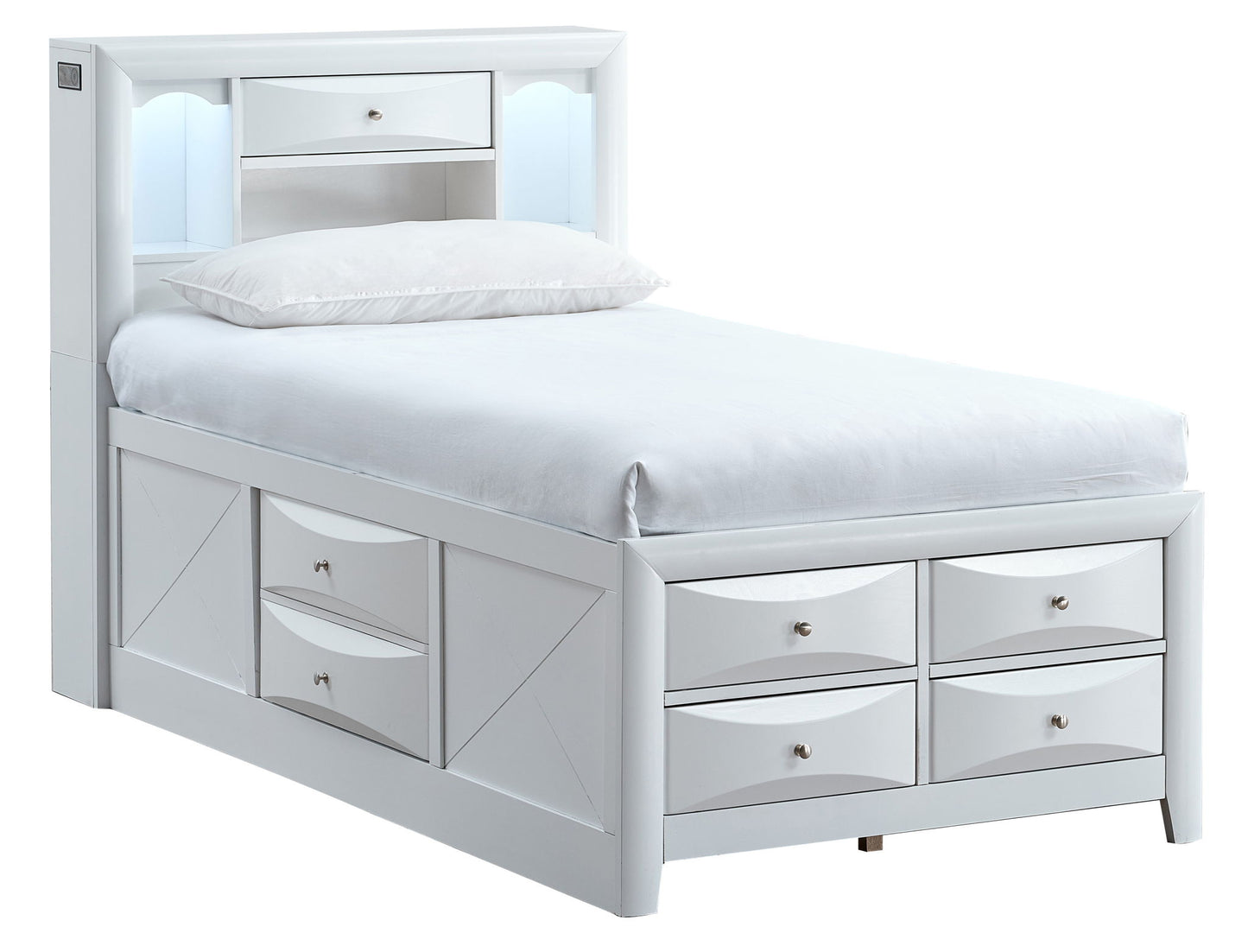 Glory Furniture - Marilla - Storage Bed With Lighting