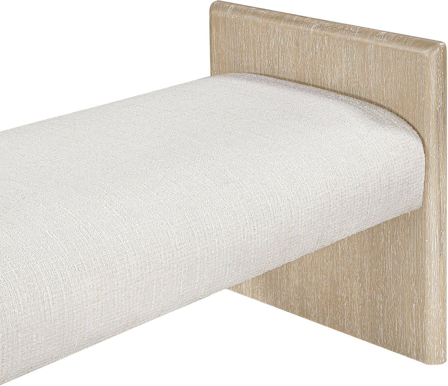 Hickory - Fabric Upholstered Bench - Natural Frame