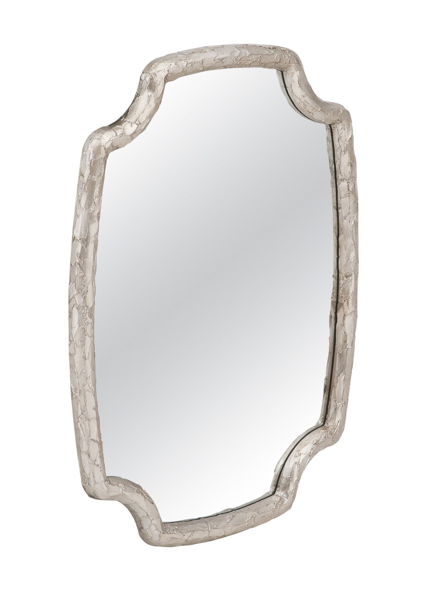 Wishing Stone - Wall Mirror - Antique Silver