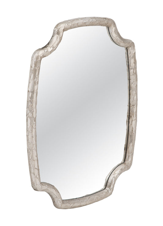 Wishing Stone - Wall Mirror - Antique Silver