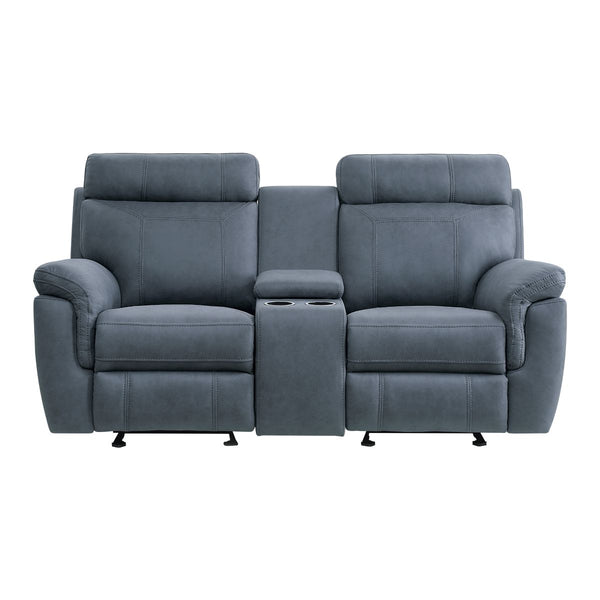 Clifton Double Glider Reclining Love Seat with Center Console