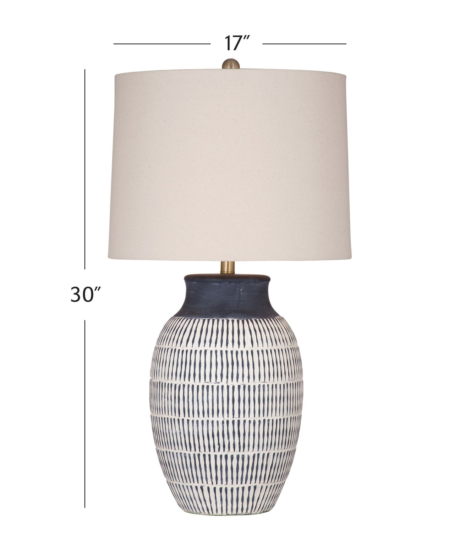 Marrengo - Table Lamp - Blue / Beige