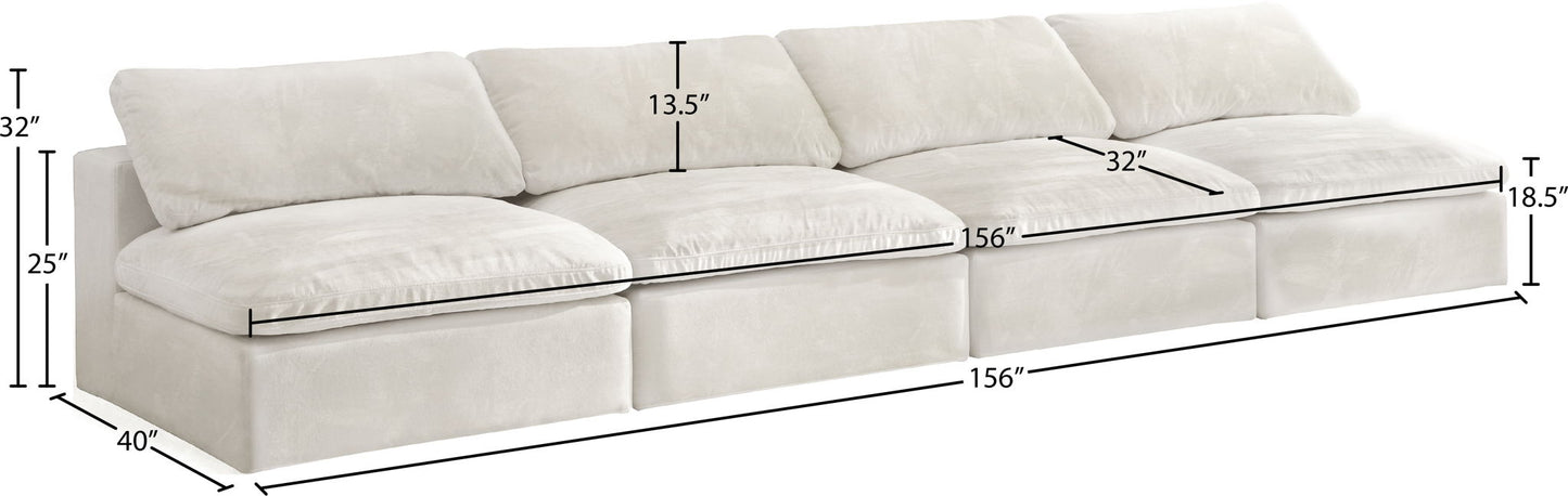 Cozy - Modular Armless 4 Seat Sofa