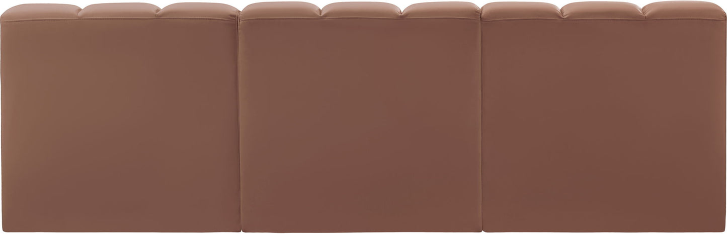 Arc - Faux Leather 3 Seats Modular Sofa