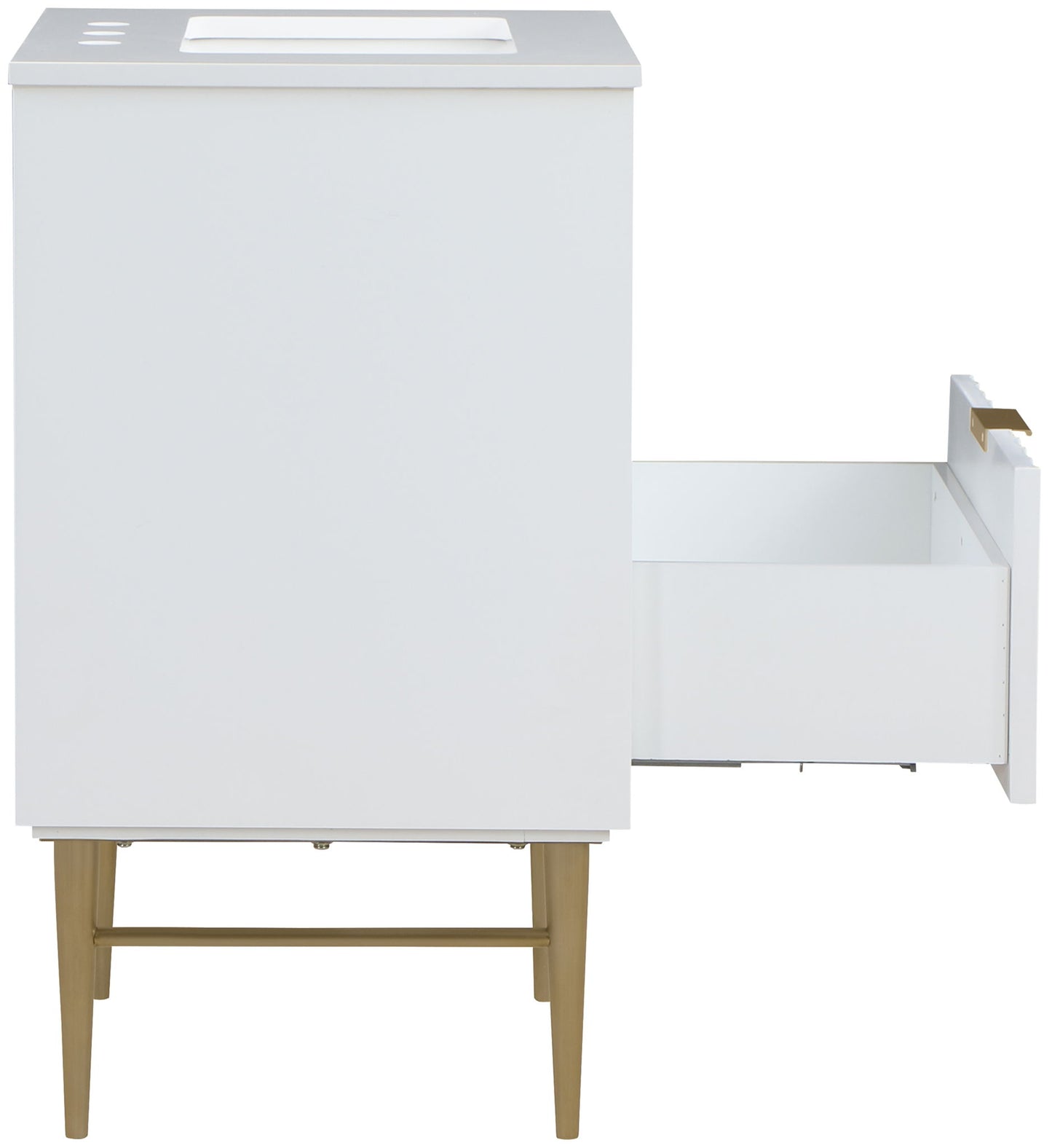 Modernist - Bathroom Vanity With Gold Legs