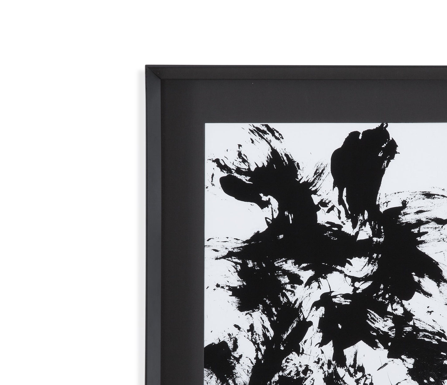 Expressive Abstract II Framed Print - Black