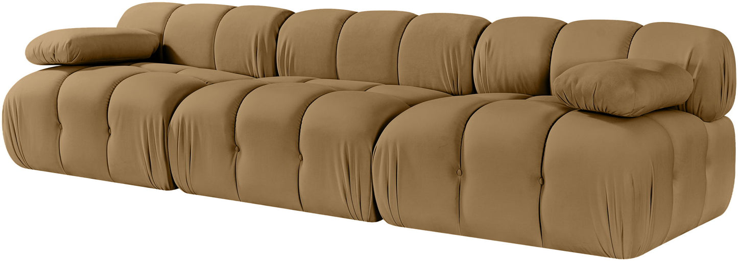 Orin - Velvet 3 Piece Modular Sofa