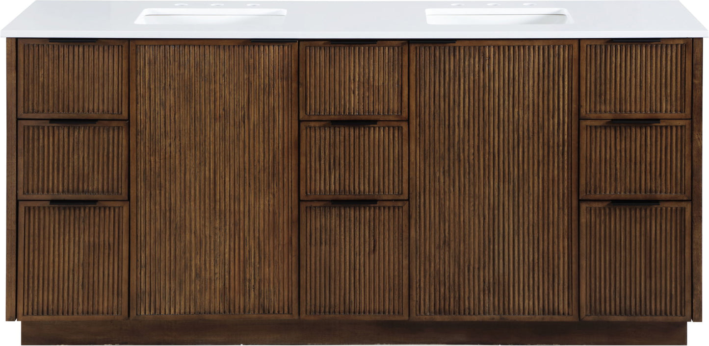 Willard - Engineered Stone And Solid Wood Bathroom Vanity