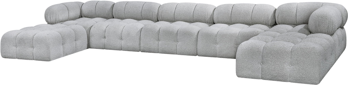 Ames - 7 Piece Fabric Modular U-Shaped Sectional