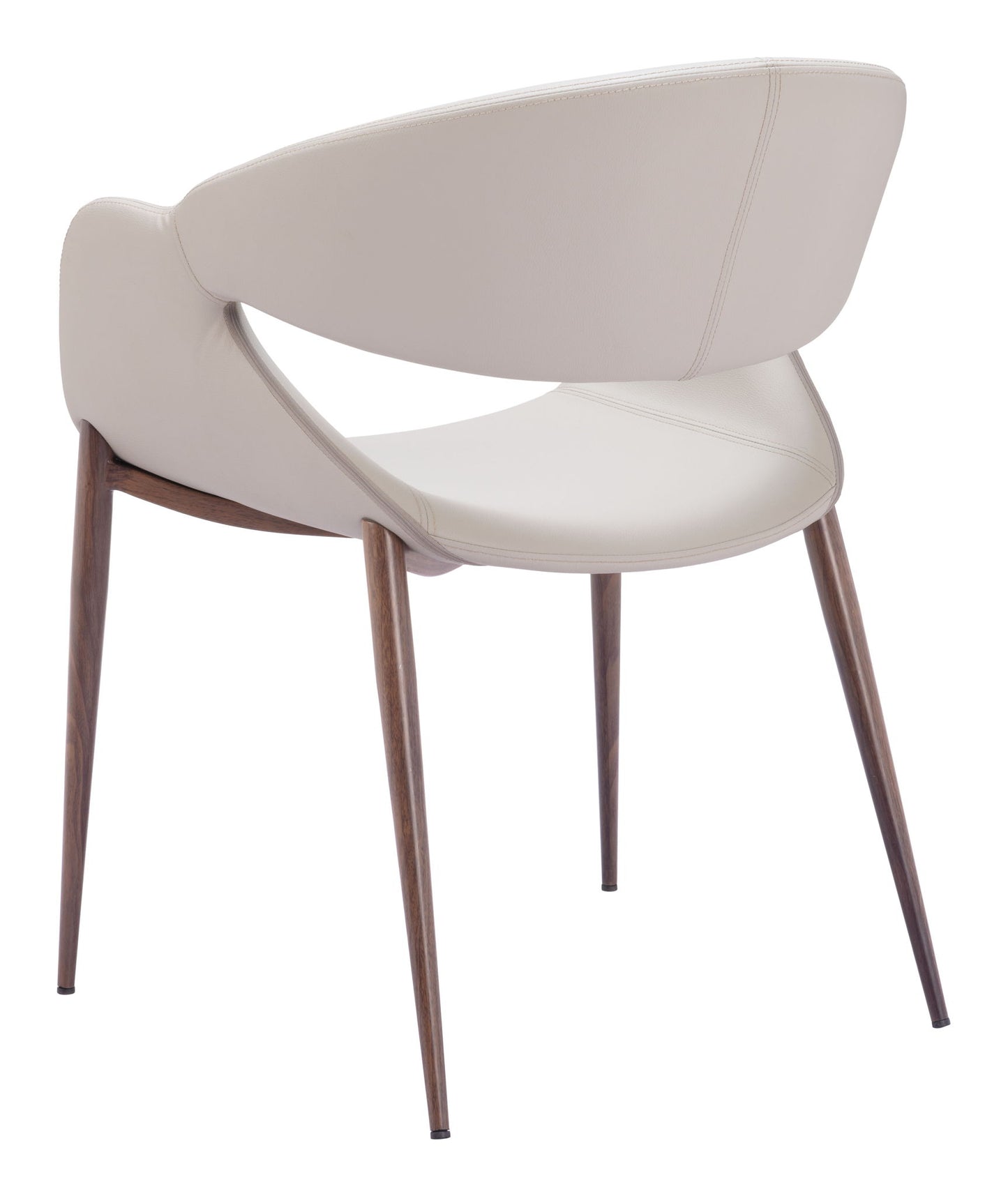 Limay - Dining Chair (Set of 2) - Beige / Walnut