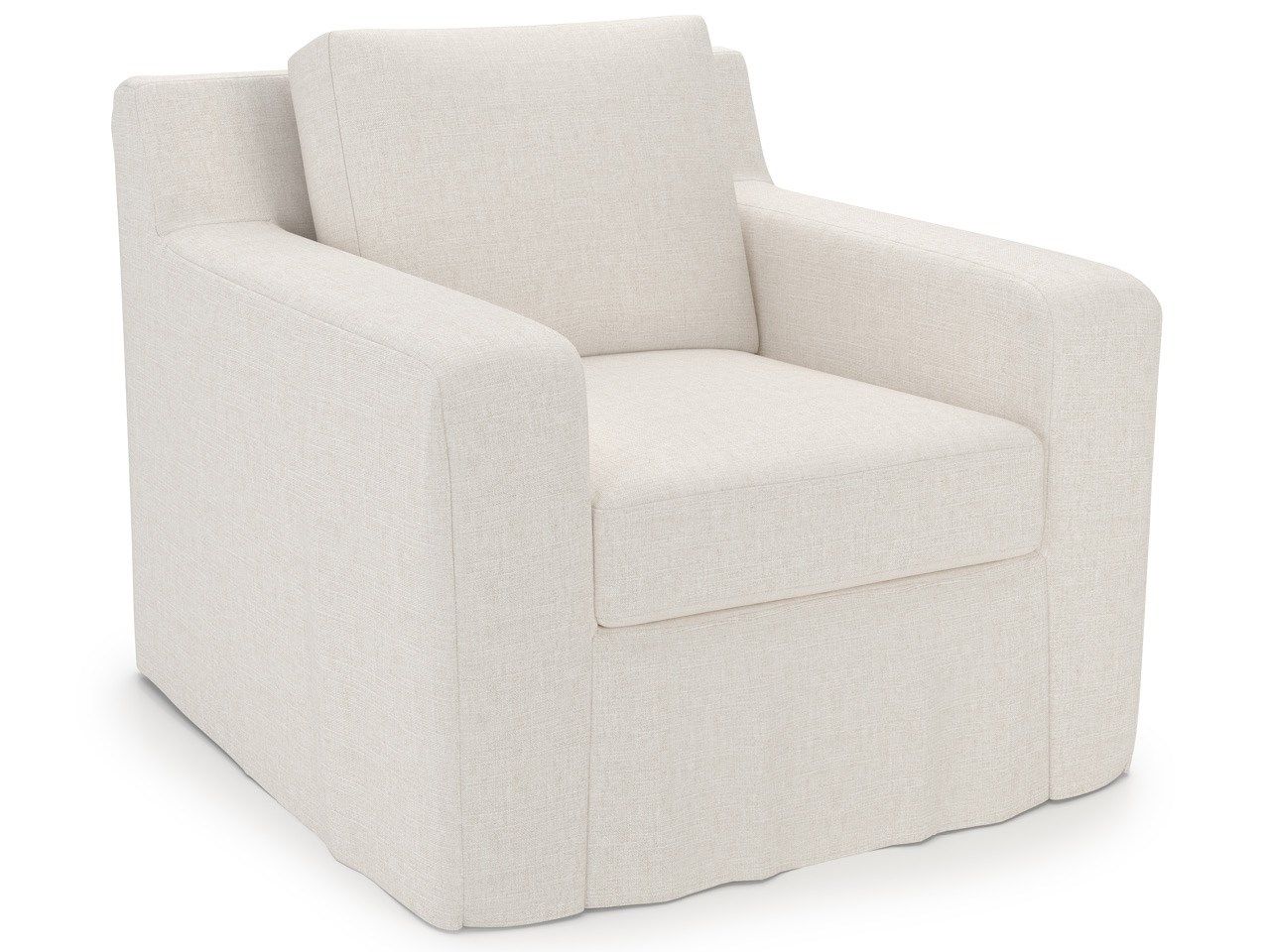 Ryman - Slipcover Swivel Chair, Special Order - White