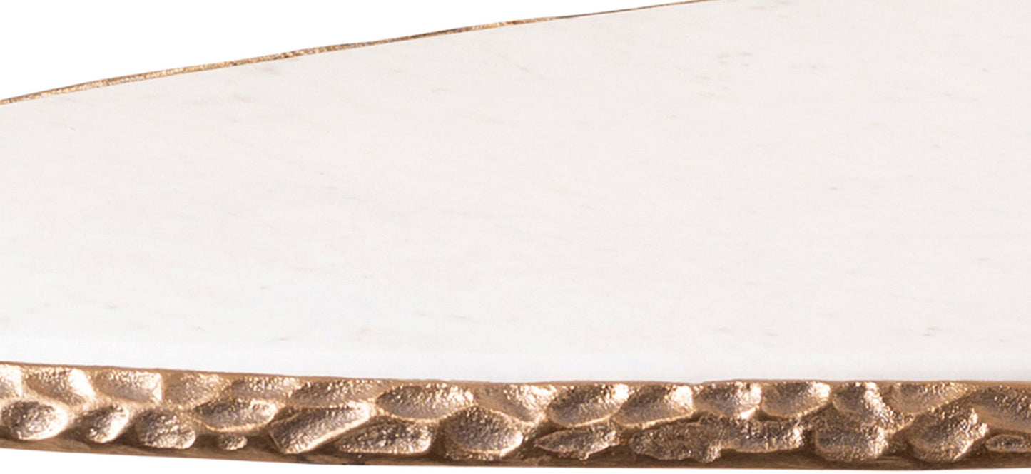 Gild - Aluminum Base And Genuine Marble Top Table