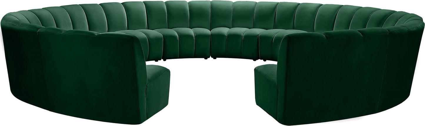 Infinity - 12 Piece Velvet Modular Sectional