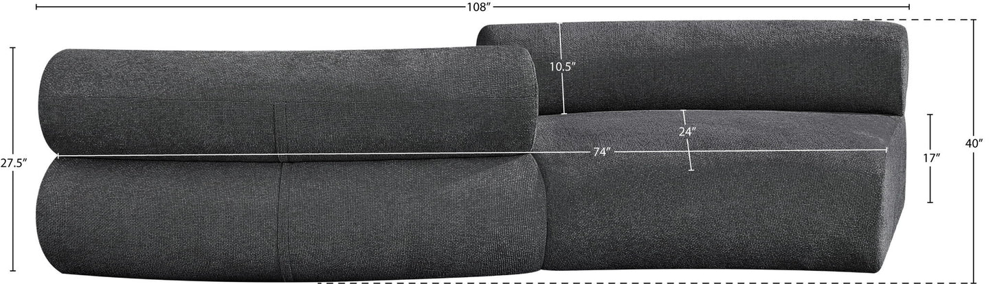 Bale - 2 Piece Curved Modular Sofa